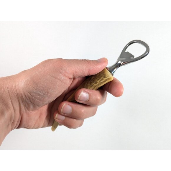 Vintage natural antler handled Bottle opener, Sheffield England - Picture 6 of 7